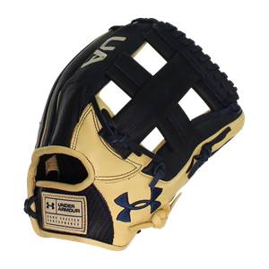 Under Armour Genuine Pro 11.75" Baseball Glove: UAFGGP-1175SP Navy/Cream: Image #389896