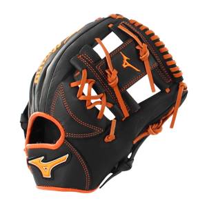 Mizuno MVP Prime SE 11.5" Baseball Glove: GMVP1154PSE6 Black / Orange: Image #314302