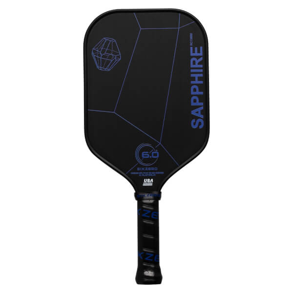 Six Zero Sapphire Gen2 Carbon Fiber Pickleball Paddle: Image #449398