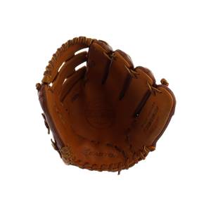 Top-down view of a brown baseball glove with EASTON and CORE PRO branding.