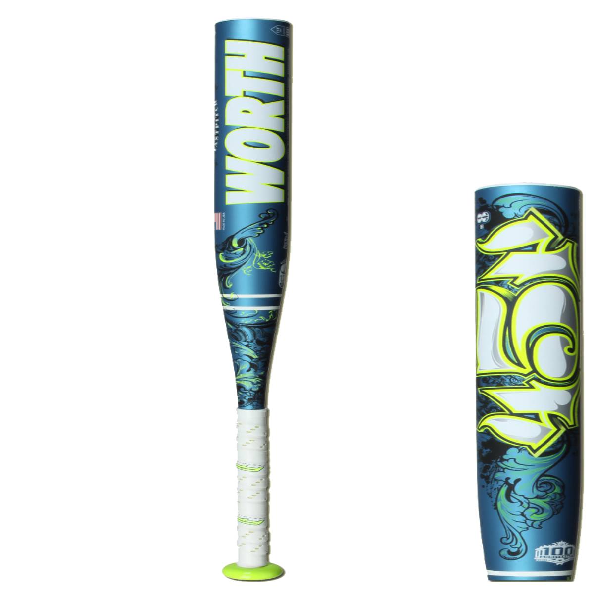 Worth 454 Legit 8 2 1/4" Fastpitch Softball Bat FP4L8