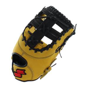 SSK Select Pro Series Tan/Red Baseball First Base Mitt: S16200FB3TL: Image #309656