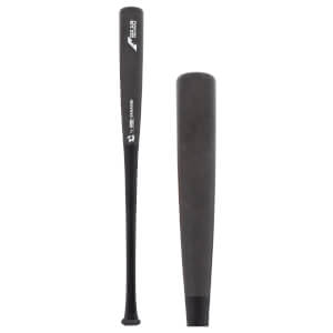 Full-length view of a black wood baseball bat with DI13 PRO MAPLE and DEMARINI branding on the barrel.