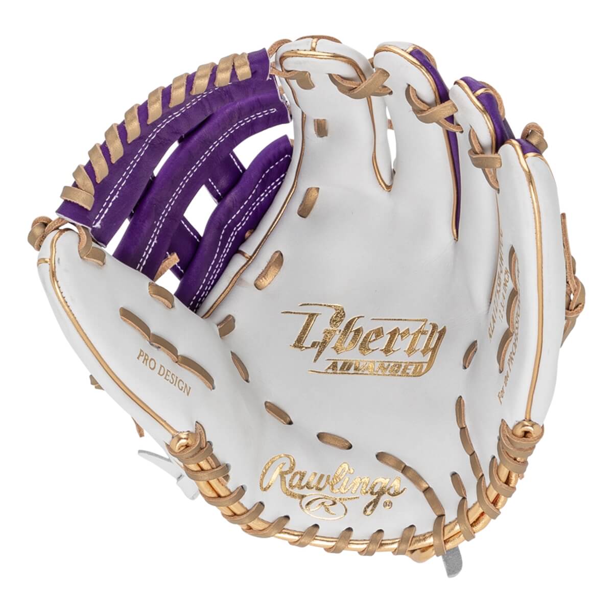 Rawlings Liberty Advanced Color Series 4.0 12.75" Fastpitch Softball Glove: RLA1275-6WPUG: Image #451152