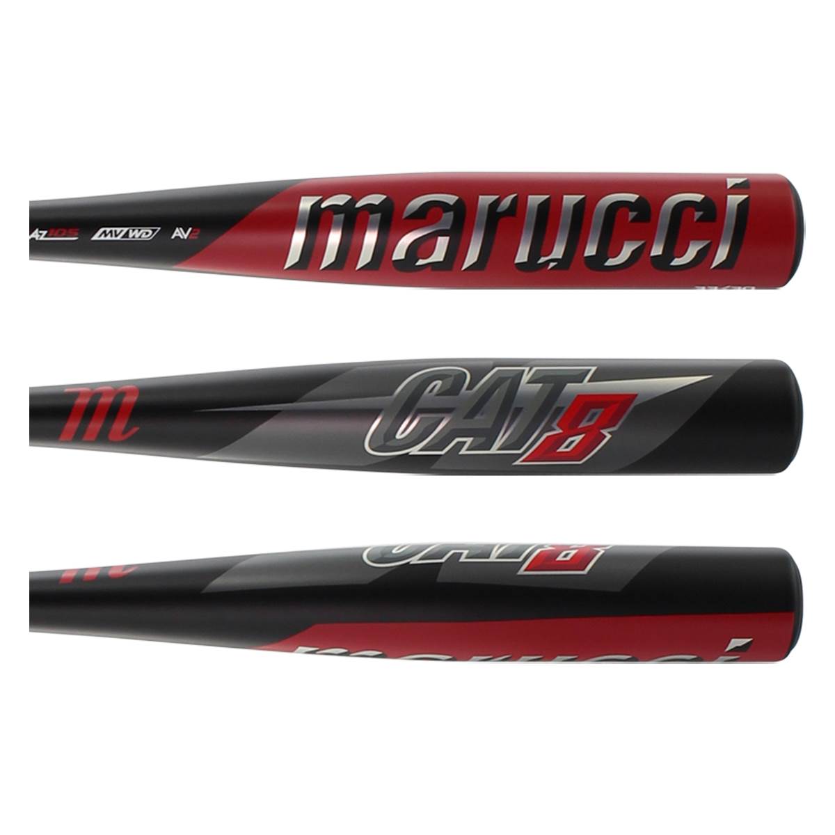 Marucci CAT8 Black 2 5/8" BBCOR Baseball Bat (MCBC8CB) | JustBats.com