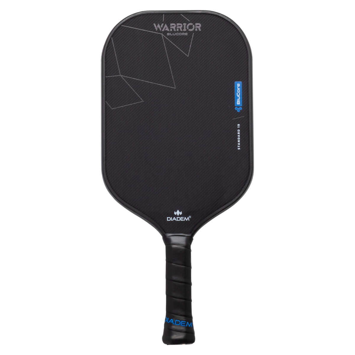 Diadem Warrior BluCore V3 Standard Carbon + Kevlar® Pickleball Paddle: Image #457810
