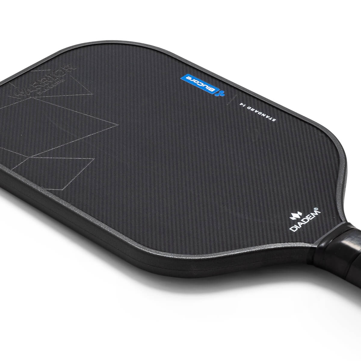 Diadem Warrior BluCore V3 Standard Carbon + Kevlar® Pickleball Paddle: Image #457413