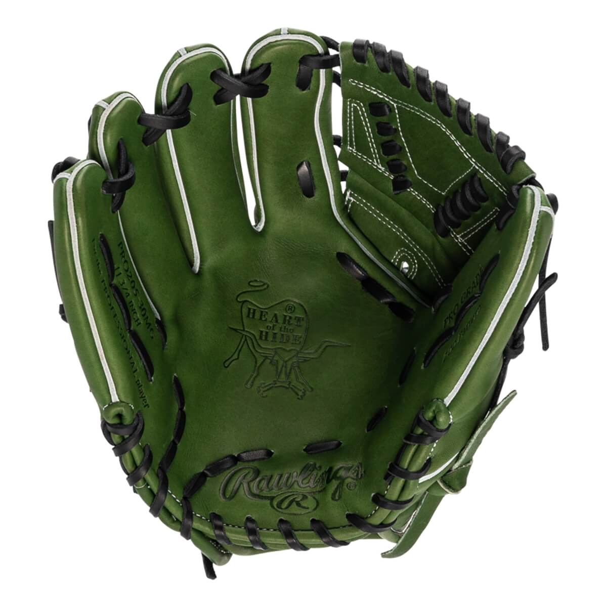 Rawlings Heart of the Hide Military Green 11.75" Baseball Glove: PRO205-30MG: Image #437754