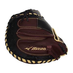 Mizuno MVP Prime 34'' Baseball Catcher's Mitt: GXC50PB3BC Black/Cherry: Image #379640