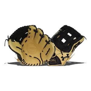Under Armour Genuine Pro 12.75" Baseball Glove: UAFGGP-1275H Black/Cream: Image #389954