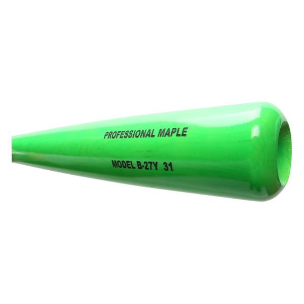 Dinger Bats Pro Maple Wood Youth Baseball Bat B271Y NEON GREEN