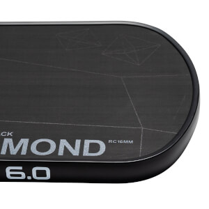 Six Zero Double Black Diamond Control 16mm Carbon Fiber Pickleball Paddle: Image #438071