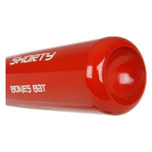 Bones Bat Birch One Hand Training Baseball Bat: SHORTY Red: Image #325278