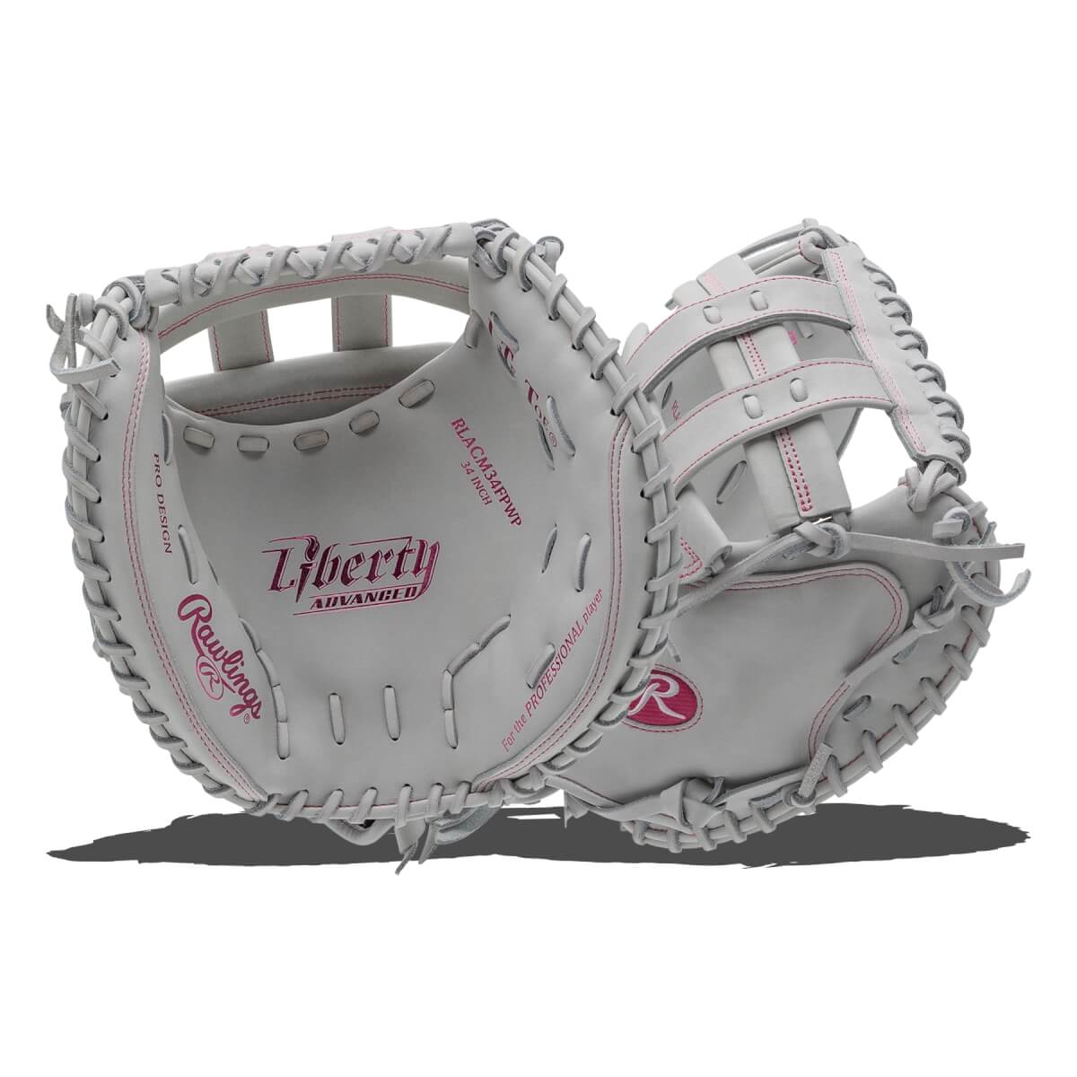 Rawlings Liberty Advanced Color Series 4.0 34" Fastpitch Softball Catcher's Mitt: RLACM34FPWP: Image #451551