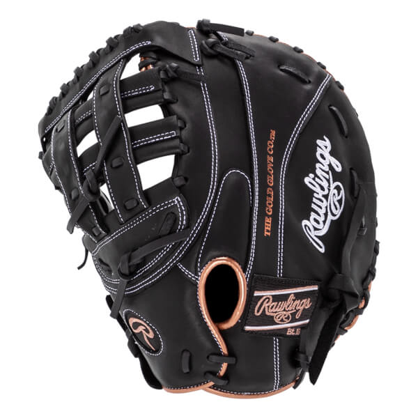Rawlings R9 12.5" Fastpitch Softball First Base Mitt: RR9SBFBM-17B: Image #447623