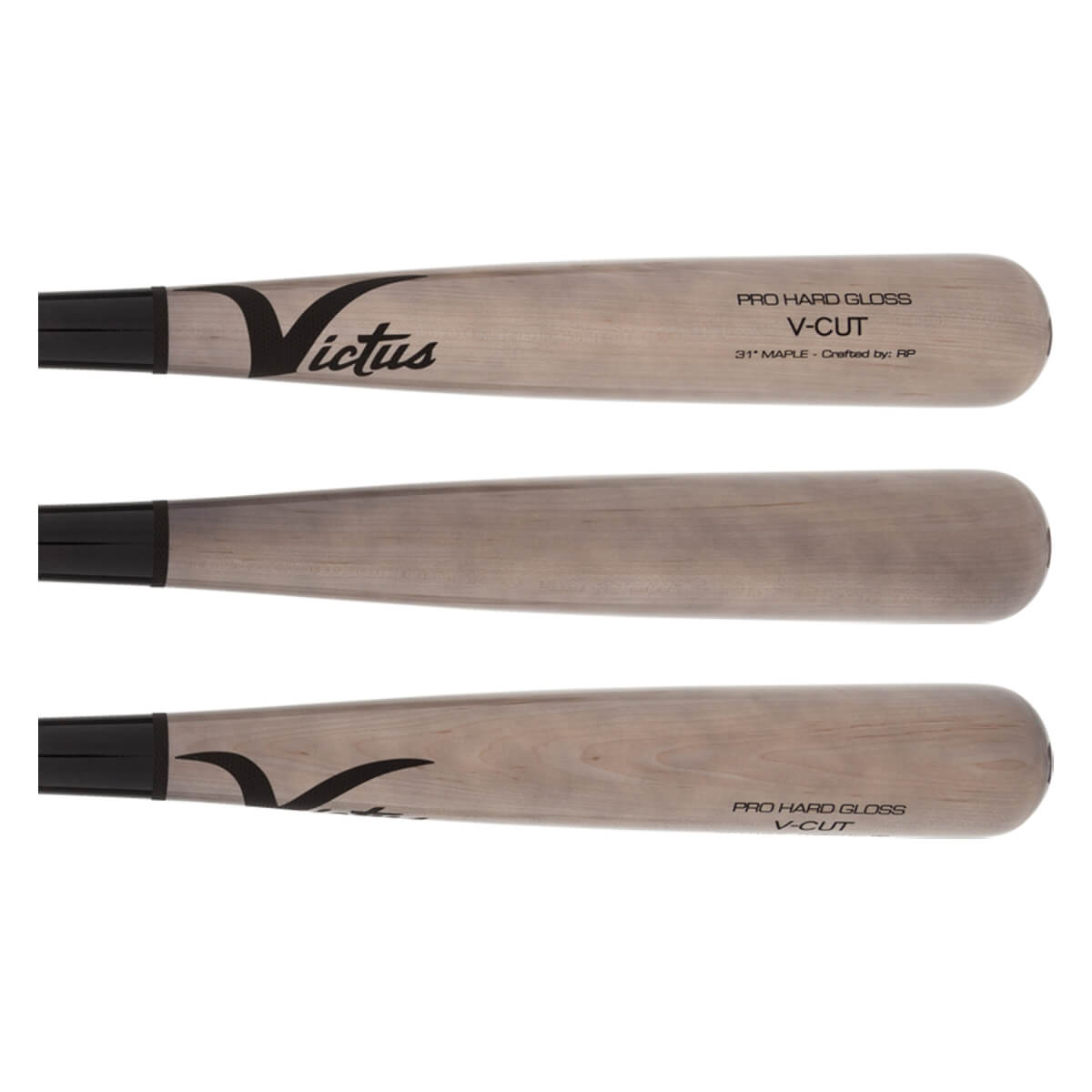 Victus V-Cut Hard Maple Wood Baseball Bat: VGPC-BK/GY: Image #416887