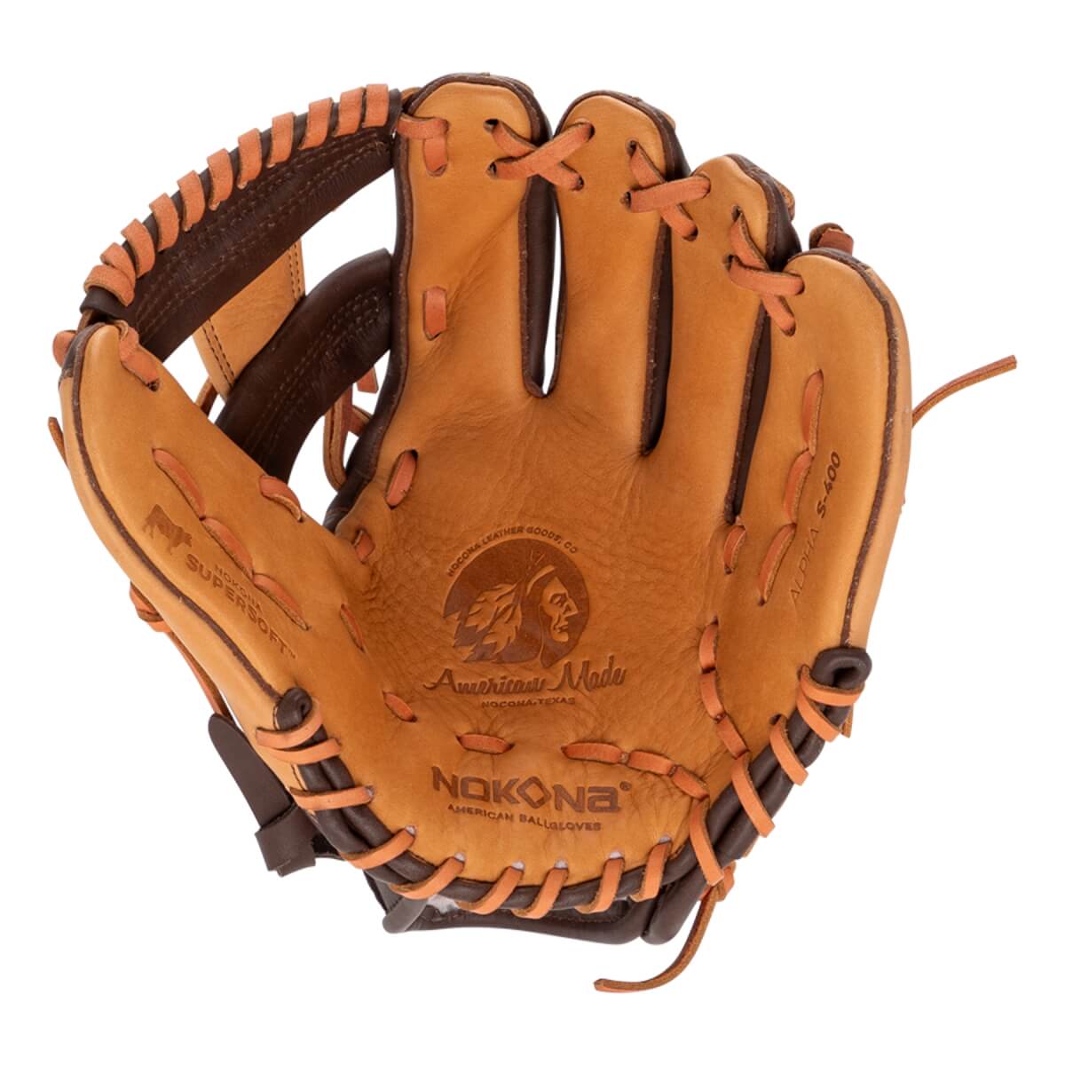 Nokona Alpha Select S-400 11.5" Youth Baseball Glove: S-400I: Image #443414