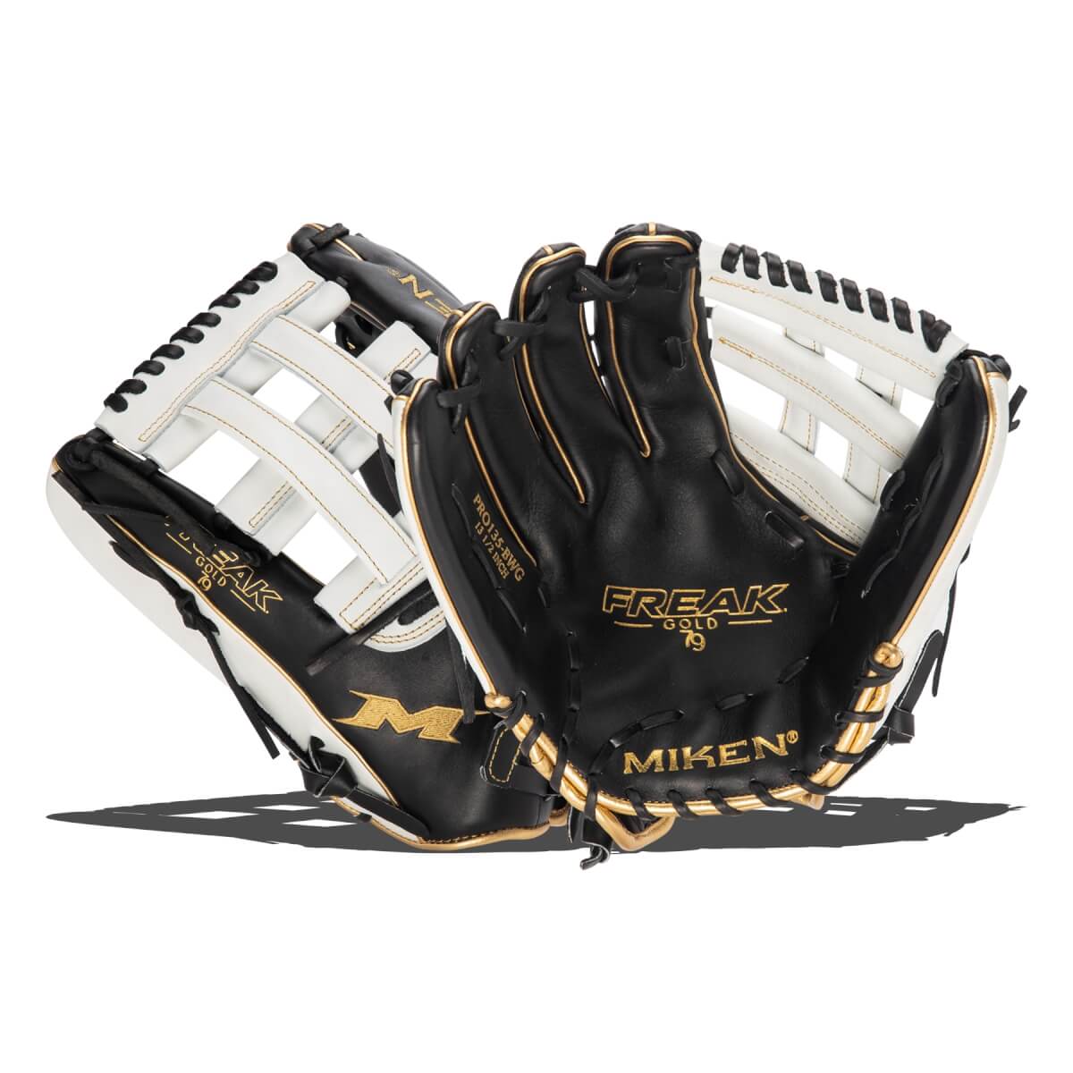 Miken Pro Series Freak Gold 13.5" Slow Pitch Softball Glove: PRO135-BWG: Image #421196