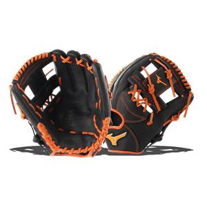 Mizuno MVP Prime SE 11.5" Baseball Glove: GMVP1154PSE6 Black / Orange: Image #314307