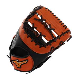 Mizuno MVP Prime SE First Base Mitt: GXF50PSE4- Black/Orange: Image #309229
