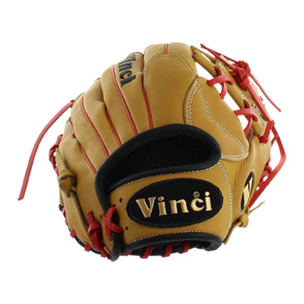Vinci JBG EXCLUSIVE Baseball Glove Tan/Red with FREE GIFT: JV21: Image #309737