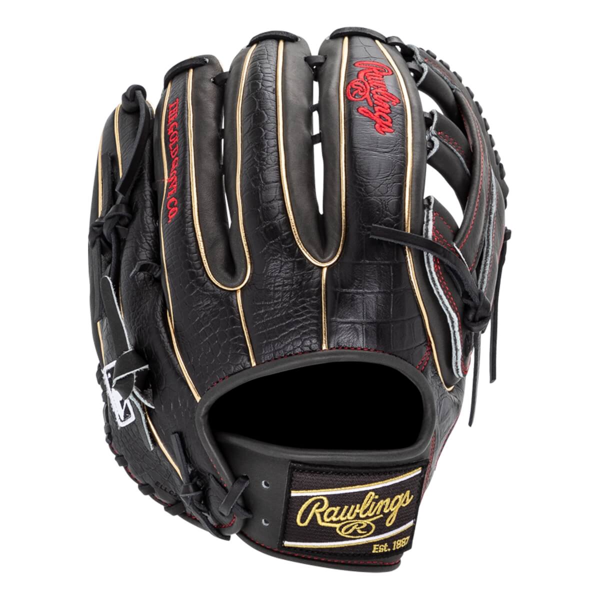 Rawlings Heart of the Hide Croc Skin 12.75" Baseball Glove: PROR3319-6DS: Image #446711