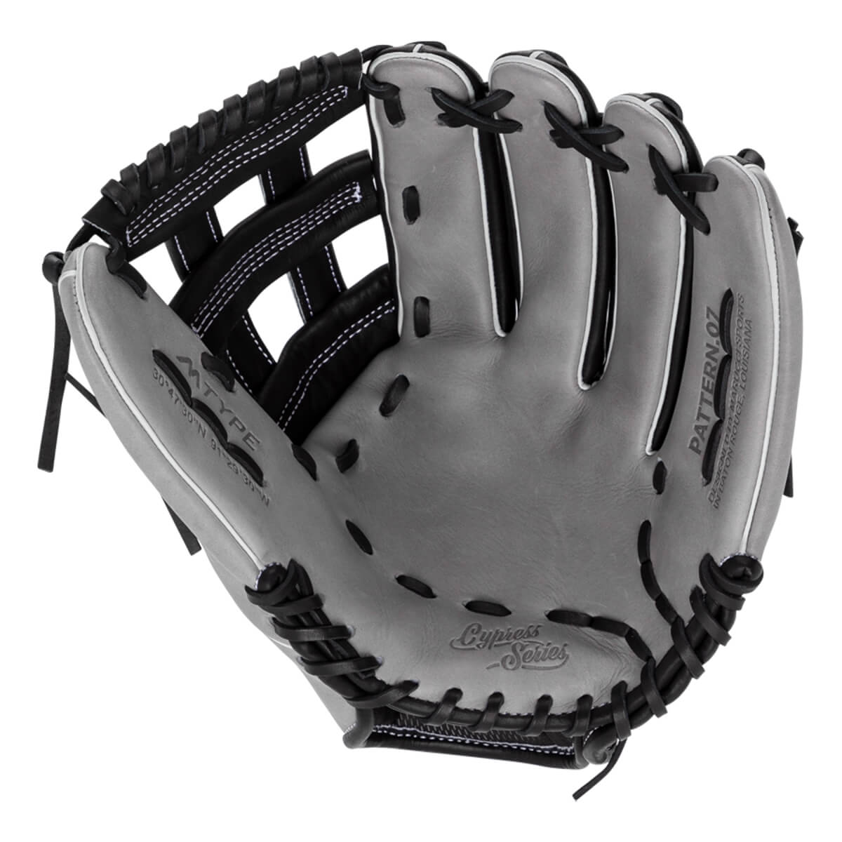 Marucci Cypress 12.75" Baseball Glove: MFG3CY78R3-BK/GY: Image #445086