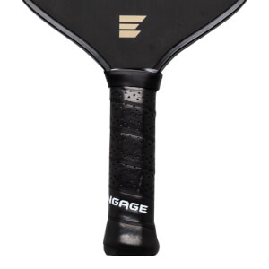 Close-up of the grip showing the word "NGAGE" and a gold "E" logo on the paddle.