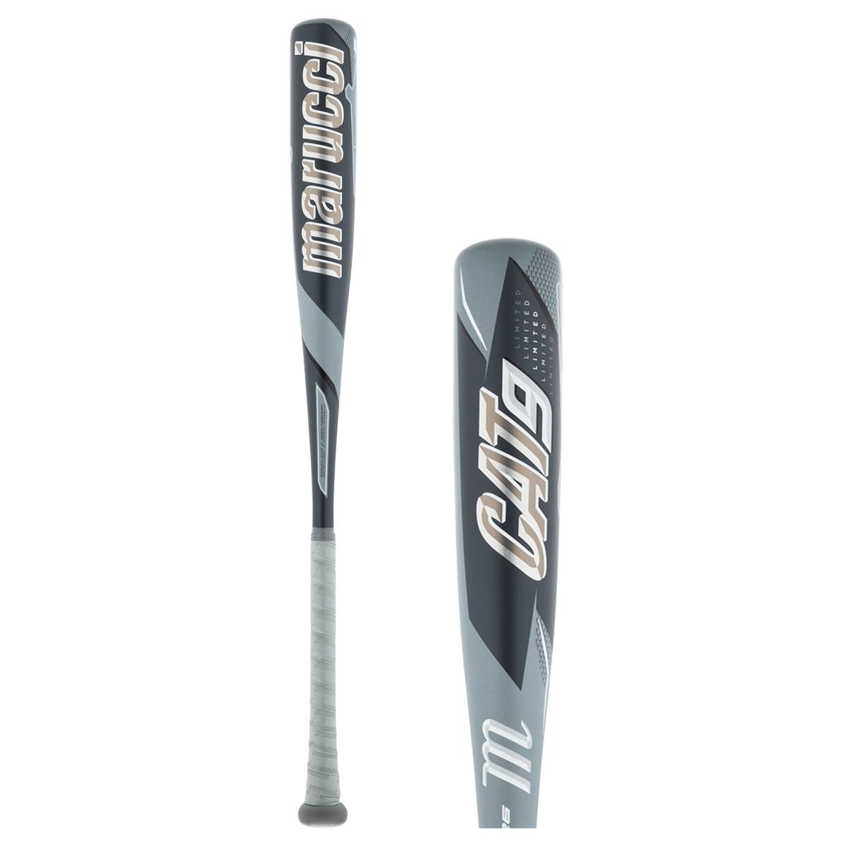 Batte De Baseball Marucci Cat9 2 3/4 Pour Jeunes - Neuve, Diamètre 31/26, Grise