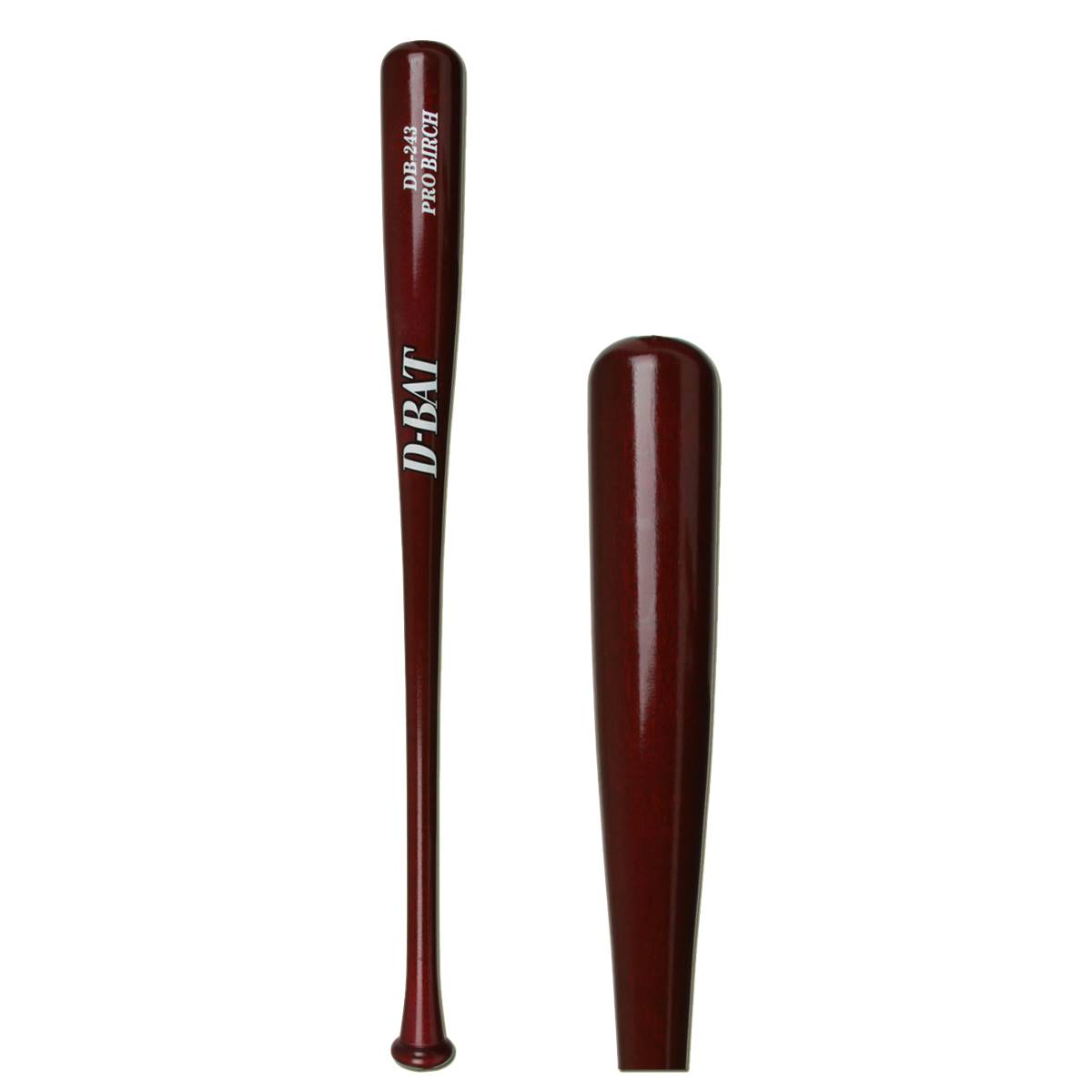 DBAT Pro Birch Wood Baseball Bat 243BIRCH Cherry