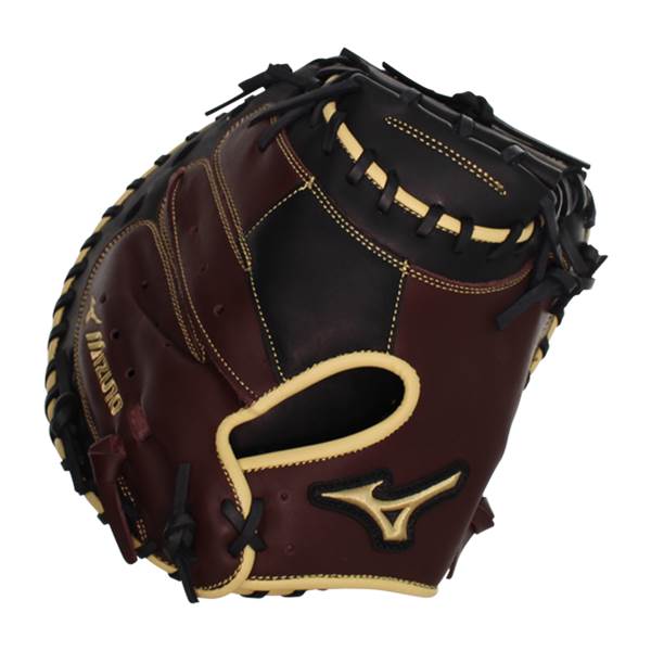 Mizuno MVP Prime 34'' Baseball Catcher's Mitt: GXC50PB3BC Black/Cherry: Image #379642