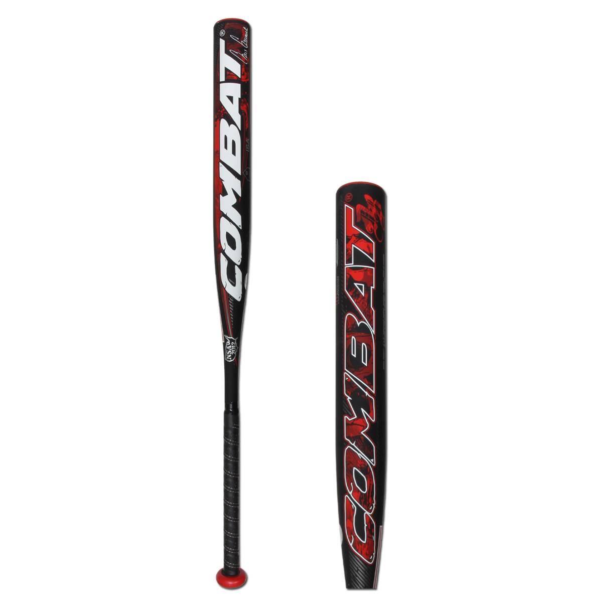 Batte De Softball Combat Derby 34 Pouces 28 Oz Composite - Jaune, Certifiée USSSA ISA ISF - Occasion