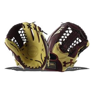 Under Armour Genuine Pro 11.75" Baseball Glove: UAFGGP-1175MT Black Cherry | Cream: Image #317357