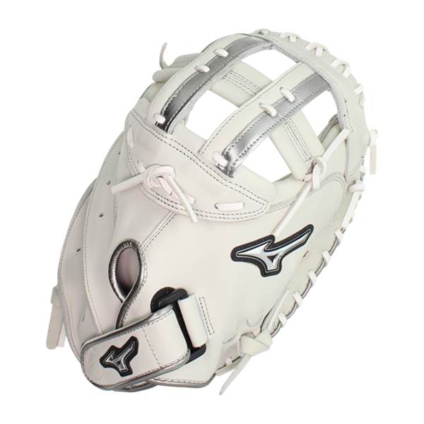 Mizuno MVP Prime SE 34'' Fastpitch Catcher's Mitt (GXS50PSE8 White/Silver)
