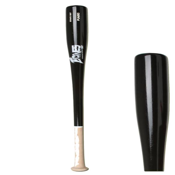 Bones Bat Birch Fungo Wood Baseball Bat FUNGO Natural/Black