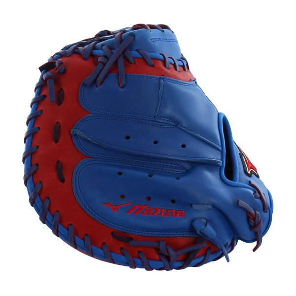 Mizuno MVP Prime SE Catchers Mitt: GXC50PSE4- Royal/Red: Image #309147