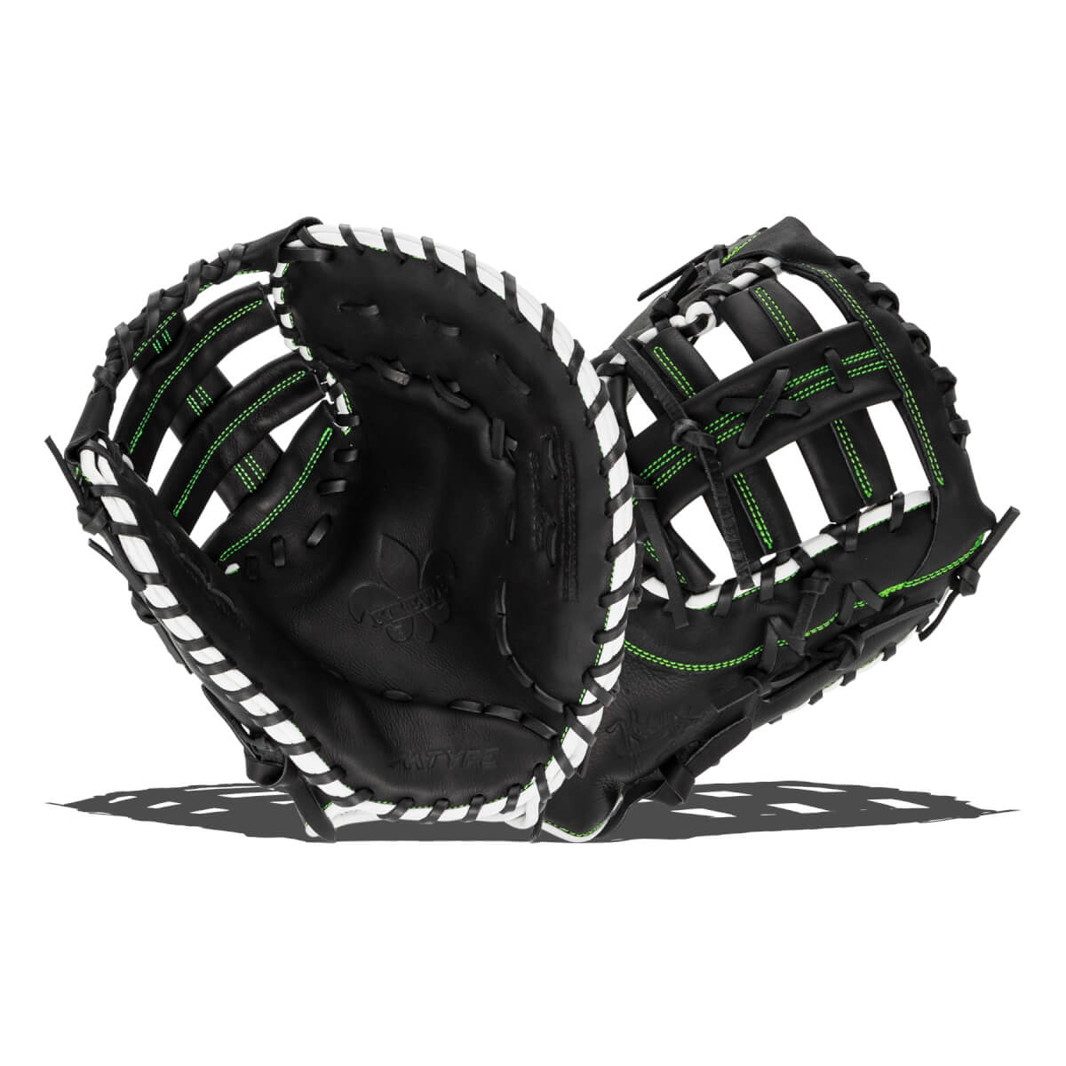 Marucci Krewe 12.5" Youth Baseball First Base Mitt: MFG3KR37S1-BK/NG: Image #445764
