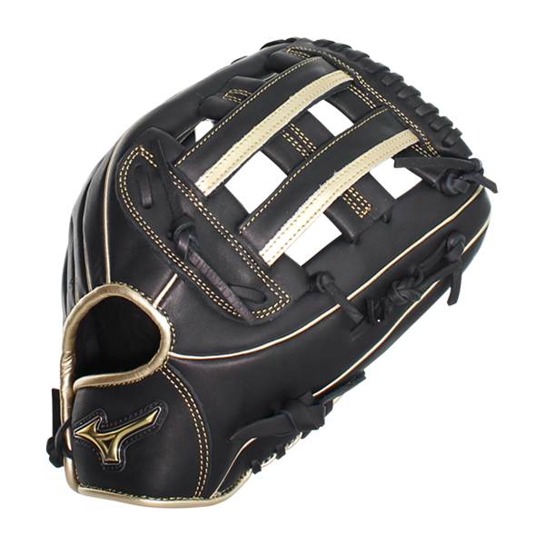 Mizuno MVP Prime SE 13'' Slow Pitch Softball Glove: GMVP1300PSES8 Black/Gold: Image #383245