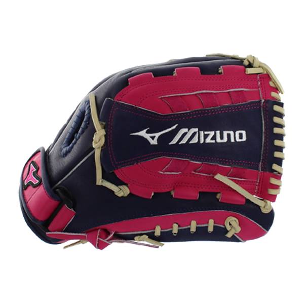 Mizuno MVP Prime SE Fastpitch Glove: GMVP1300PSEF4- Navy/Pink: Image #309370