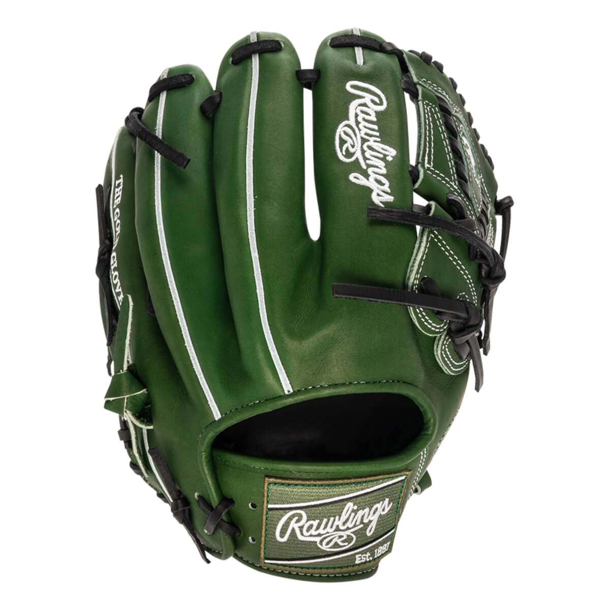 Rawlings Heart of the Hide Military Green 11.75" Baseball Glove: PRO205-30MG: Image #437766