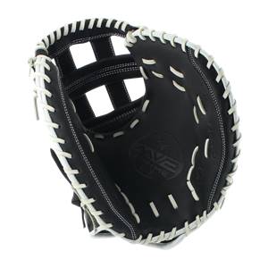 Mizuno MVP Prime SE 34" Fastpitch Softball Catcher's Mitt: GXS50PSE6 Black / Silver: Image #315491