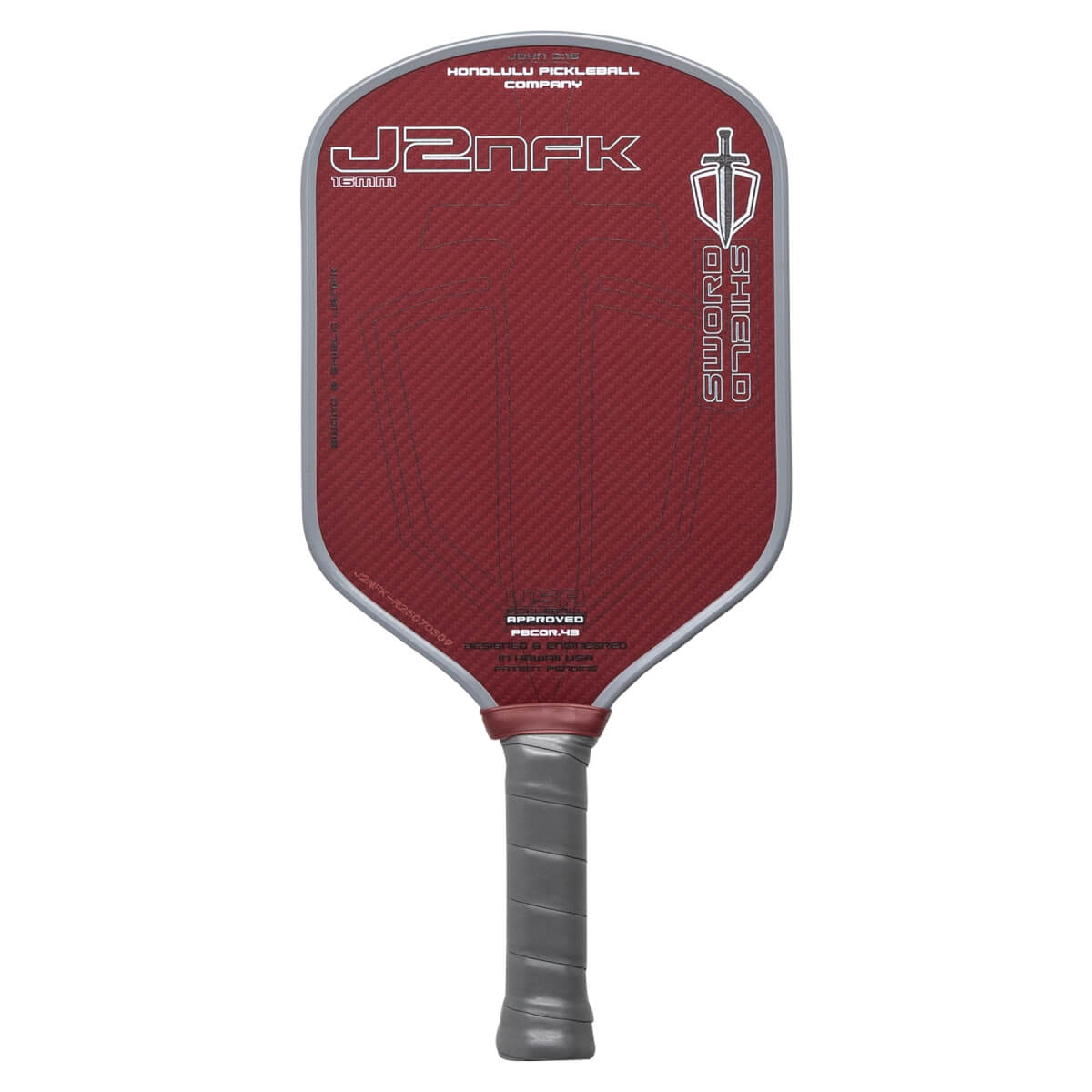 Honolulu J2NFK Aramid Fiber Pickleball Paddle: Image #460749