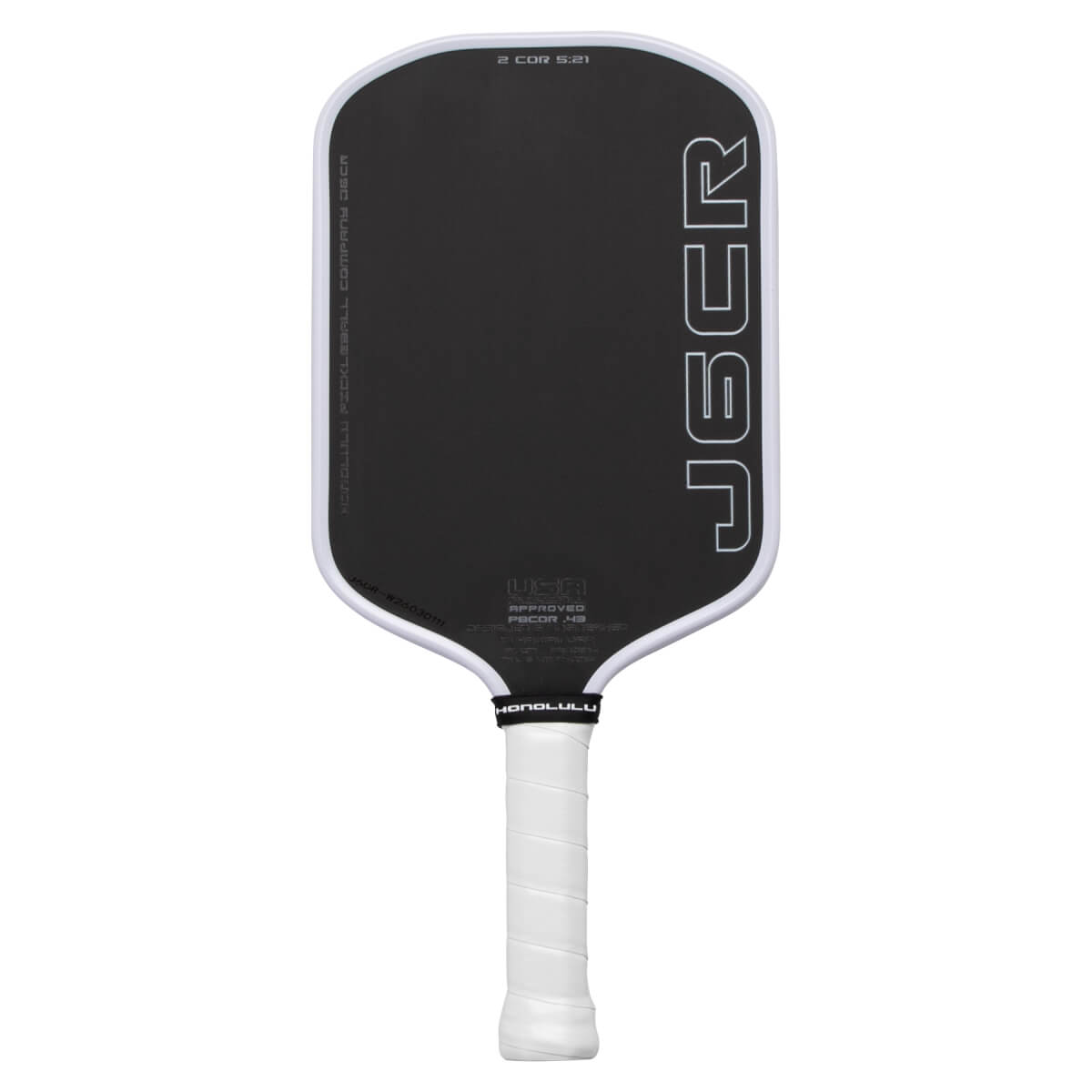 Honolulu J6CR Carbon Fiber/Fiberglass Pickleball Paddle: Image #469898