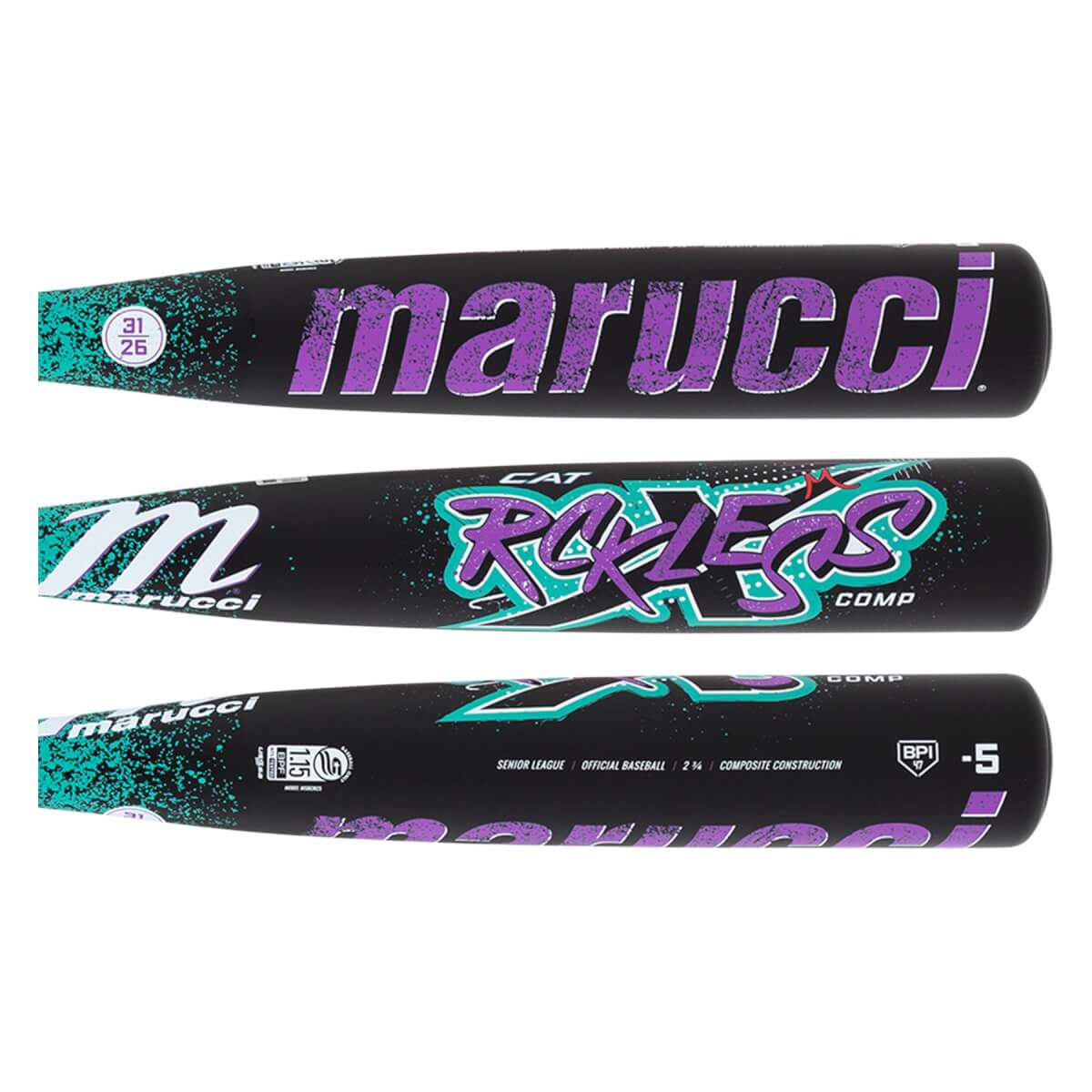 Marucci CATX Rckless Composite -5 USSSA Baseball Bat: MSBCRC5: Image #462520