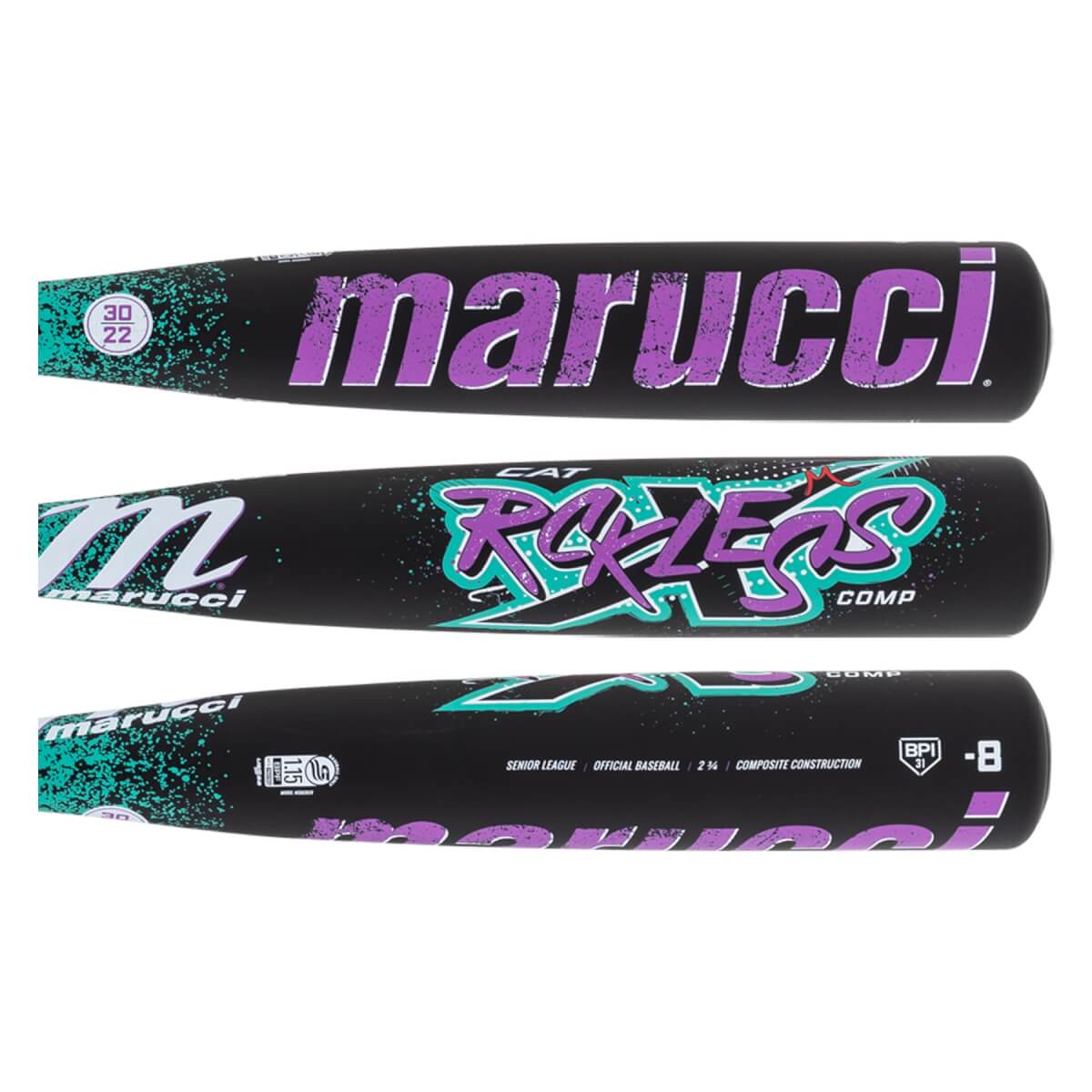 Marucci CATX Rckless Composite -8 USSSA Baseball Bat: MSBCRC8: Image #458635