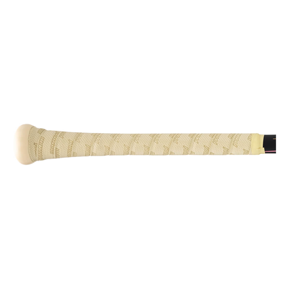 Side view of a baseball bat grip with "Pro-Grip" text and a textured pattern.