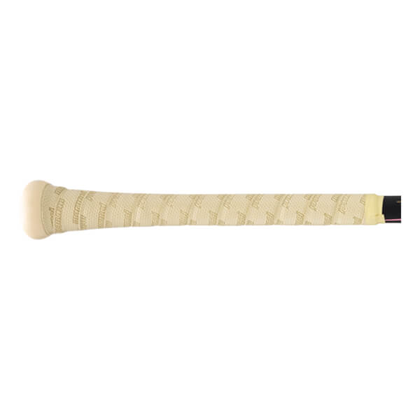 Side view of a baseball bat grip with "Pro-Grip" text and a textured pattern.
