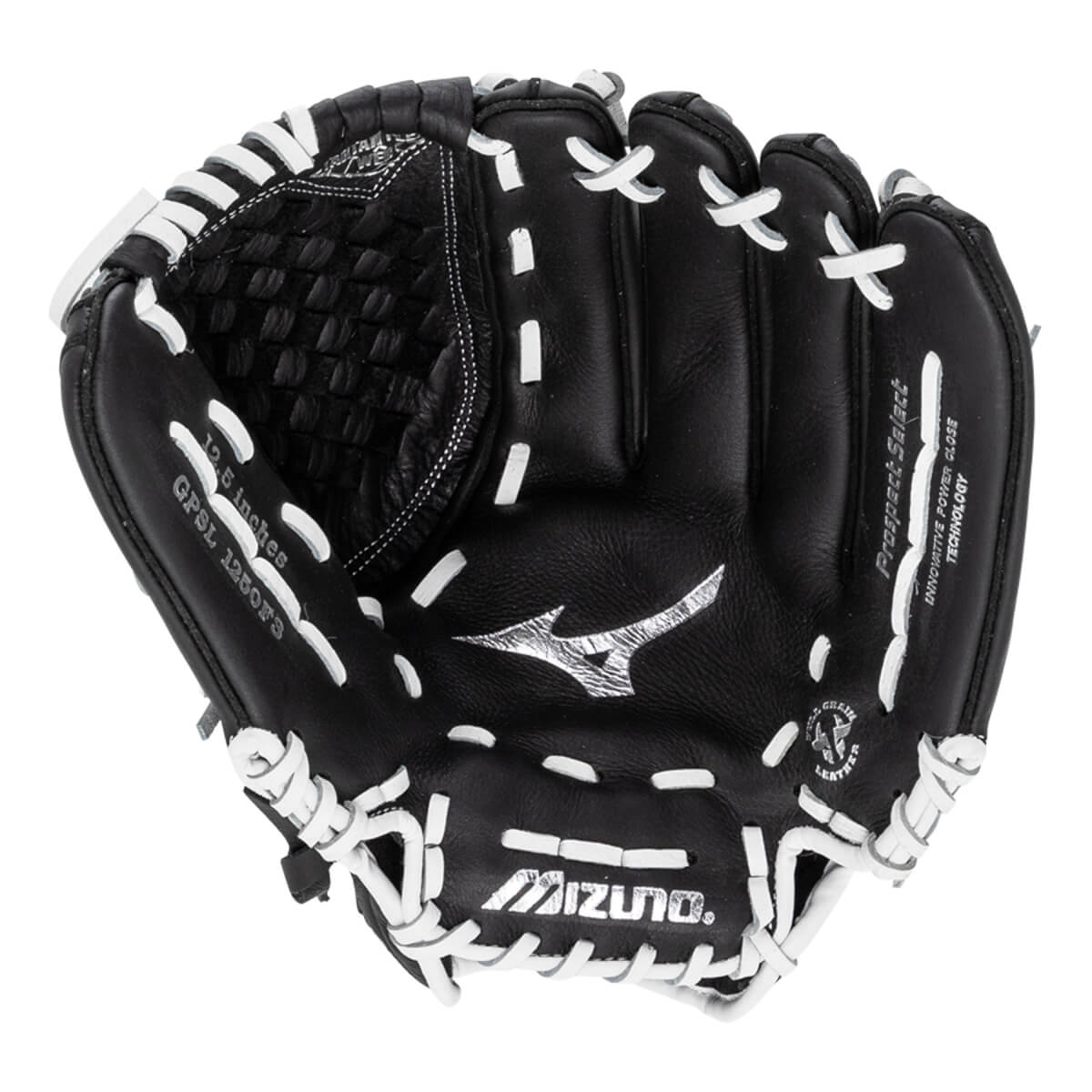Mizuno Prospect Select 12.5'' Fastpitch Softball Glove: GPSL1250F3 Black: Image #457979