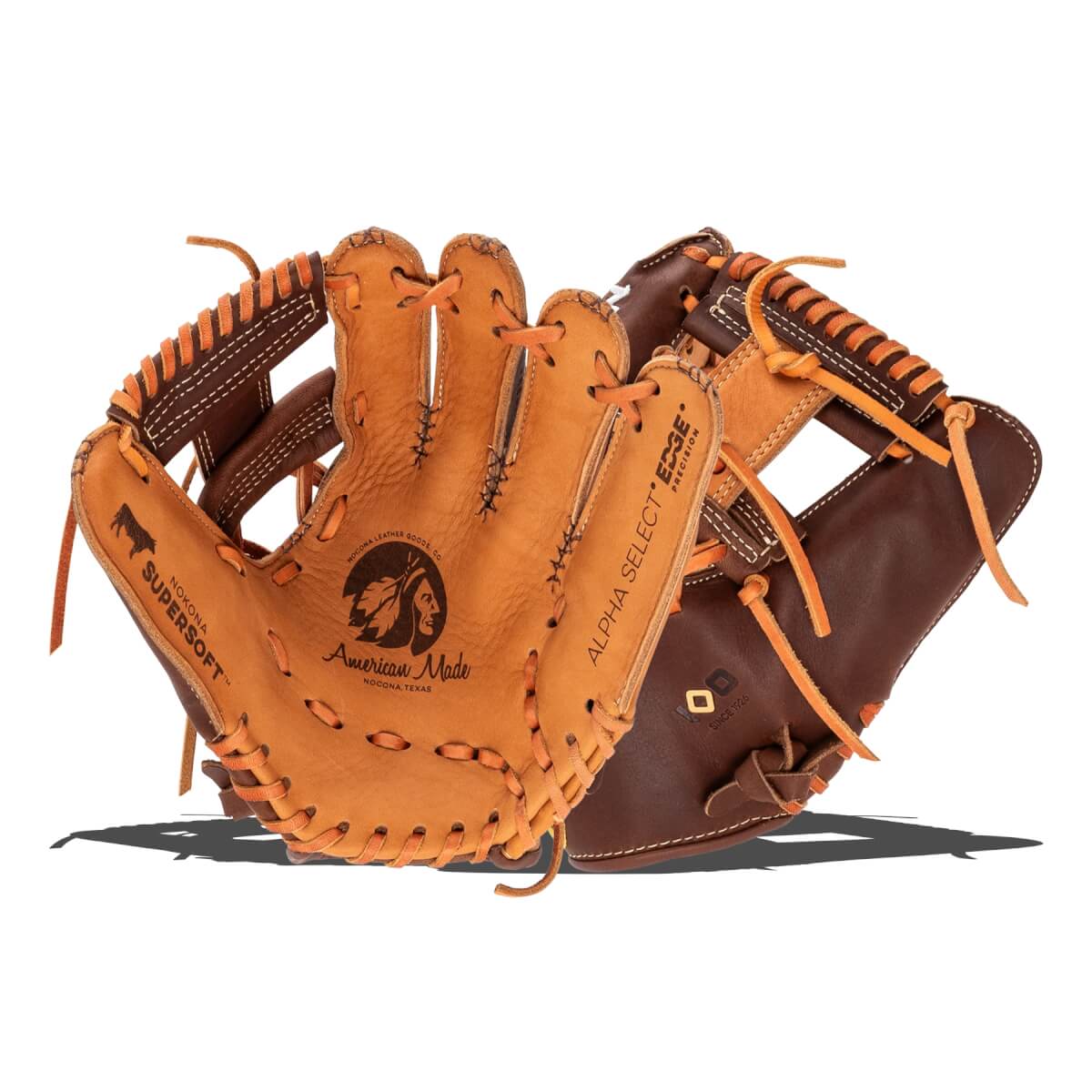 Nokona Alpha Select Platinum EP 10" Youth Baseball Glove: PE-S-100I: Image #465308
