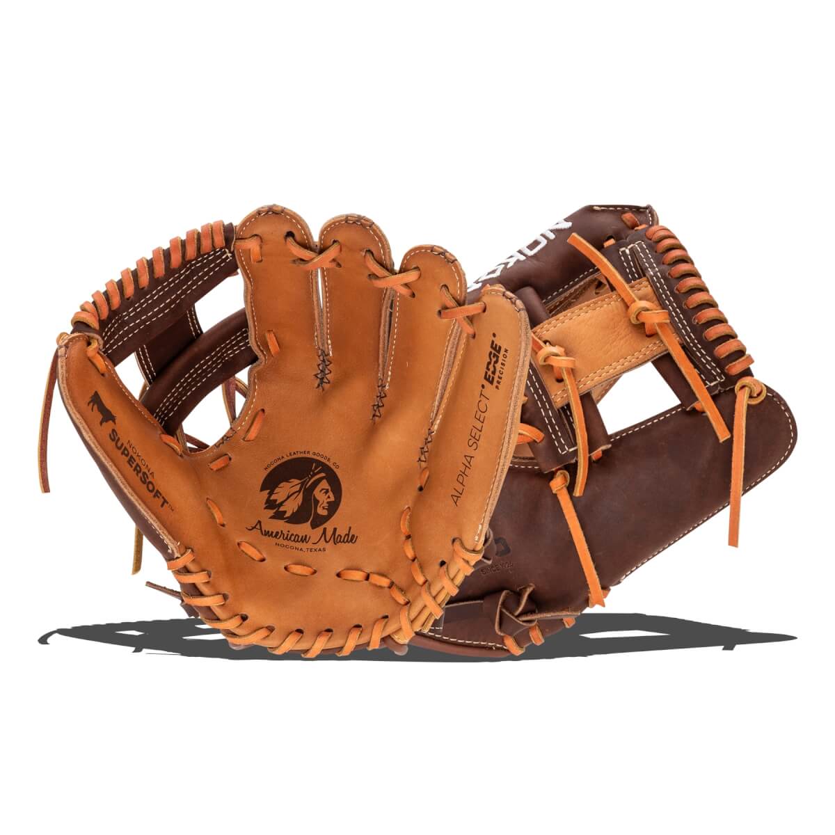 Nokona Alpha Select Platinum EP 11.25'' Youth Fastpitch Softball Glove: PE-S-V200I: Image #467426
